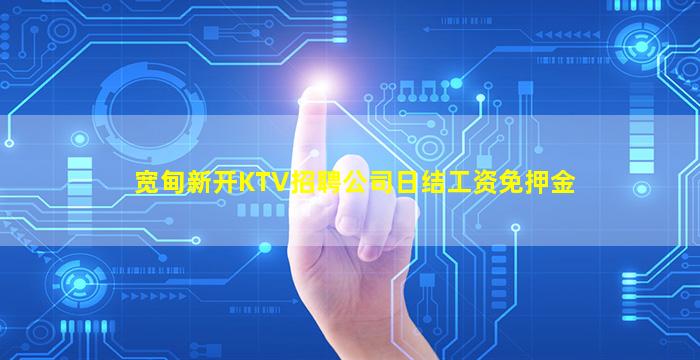 宽甸新开KTV招聘公司日结工资免押金
